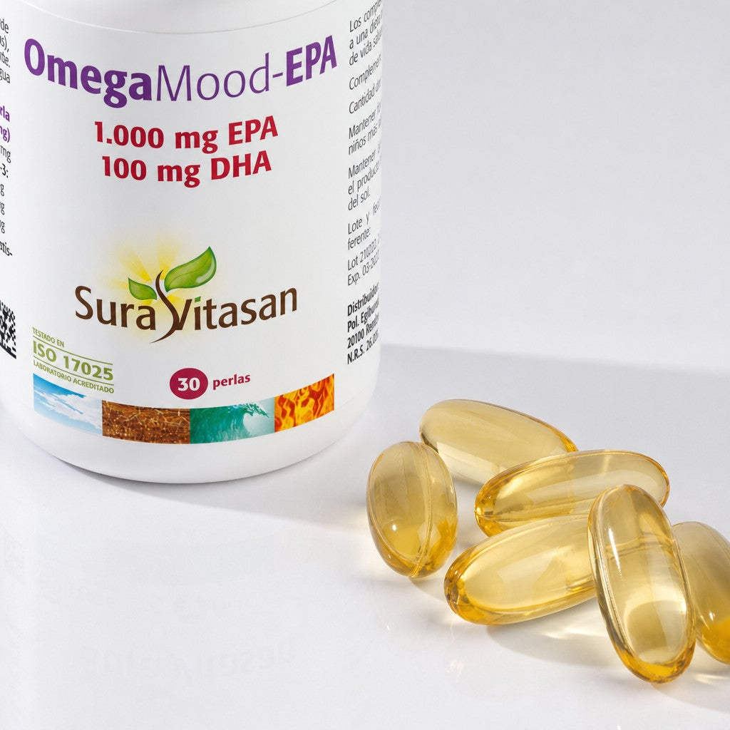 Omega Mood-EPA · Sura Vitasan — perlas
