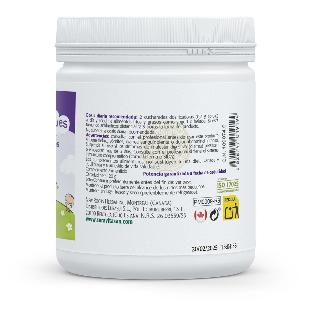 P-Max Peques · Sura Vitasan — información nutricional UFC