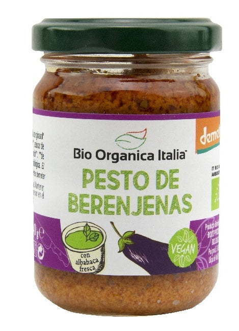 Pesto de Berenjenas Vegano · Bio Organica Italia · 140 gramos