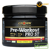 Pre-Workout PRO ST: Sabor Cítrico · Crown Sport Nutrition · 300 gramos