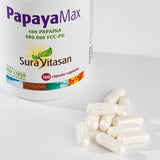 Papaya Max · Sura Vitasan — detalle cápsulas