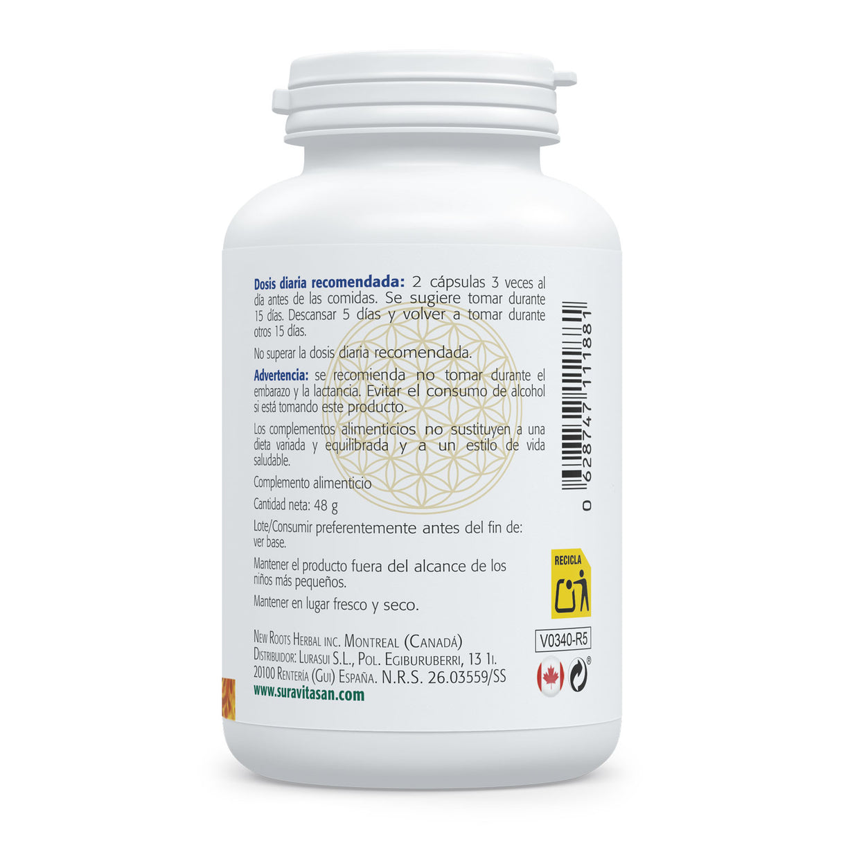 Para Sit · Sura Vitasan — información nutricional