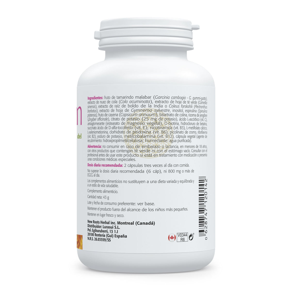 SLM-System · Sura Vitasan — información nutricional garcinia y extractos