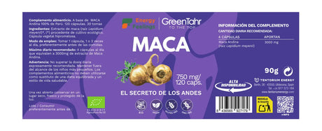 Maca Eco · Energy Feelings · 120 cápsulas