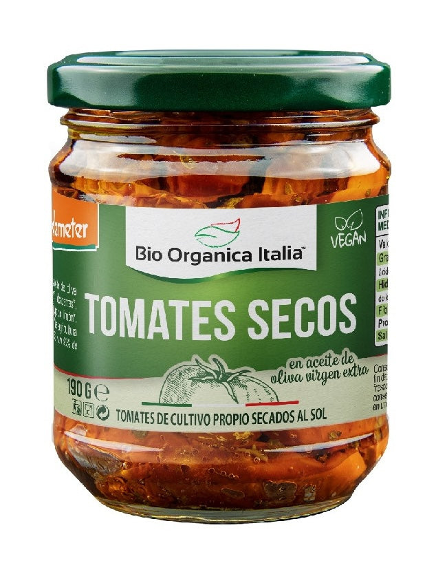Tomates Secos en Aceite · Bio Organica Italia · 190 gramos