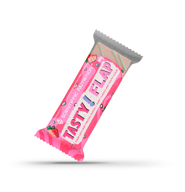 Tasty! Flap Sabor Choco Ruby-Frutos Rojos 60 gramos