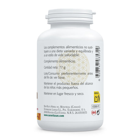 Taurina · Sura Vitasan · 90 cápsulas — composición nutricional