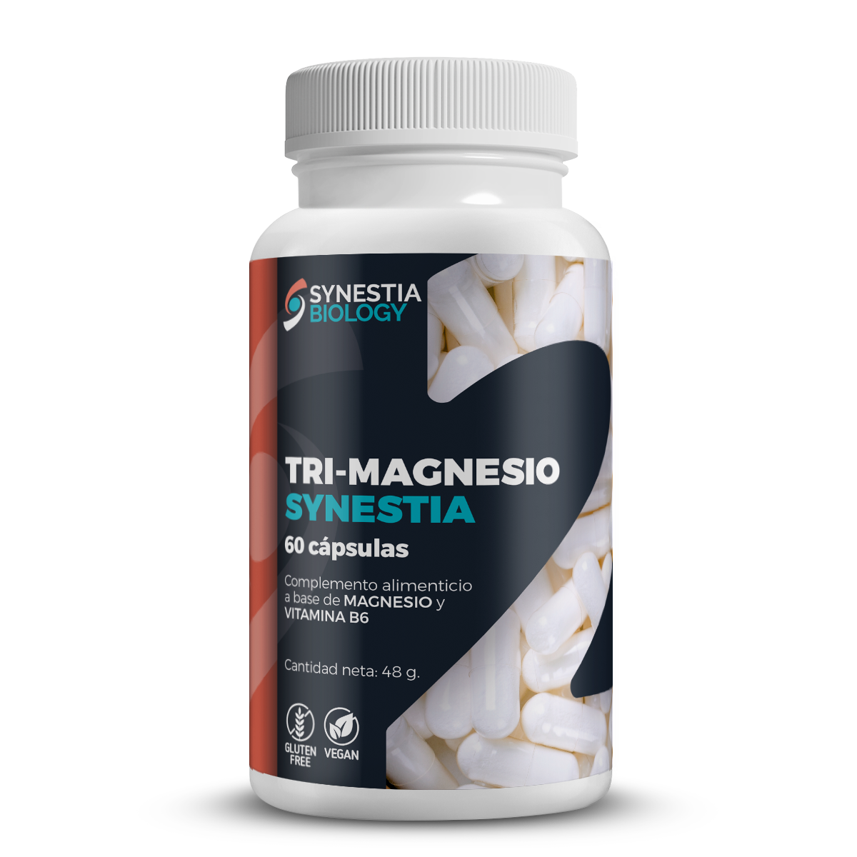 Tri-Magnesio · Synestia Biology · 60 cápsulas