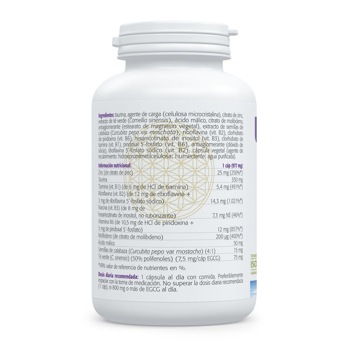 Ultra Zinc 25 mg · Sura Vitasan — vitaminas B y taurina