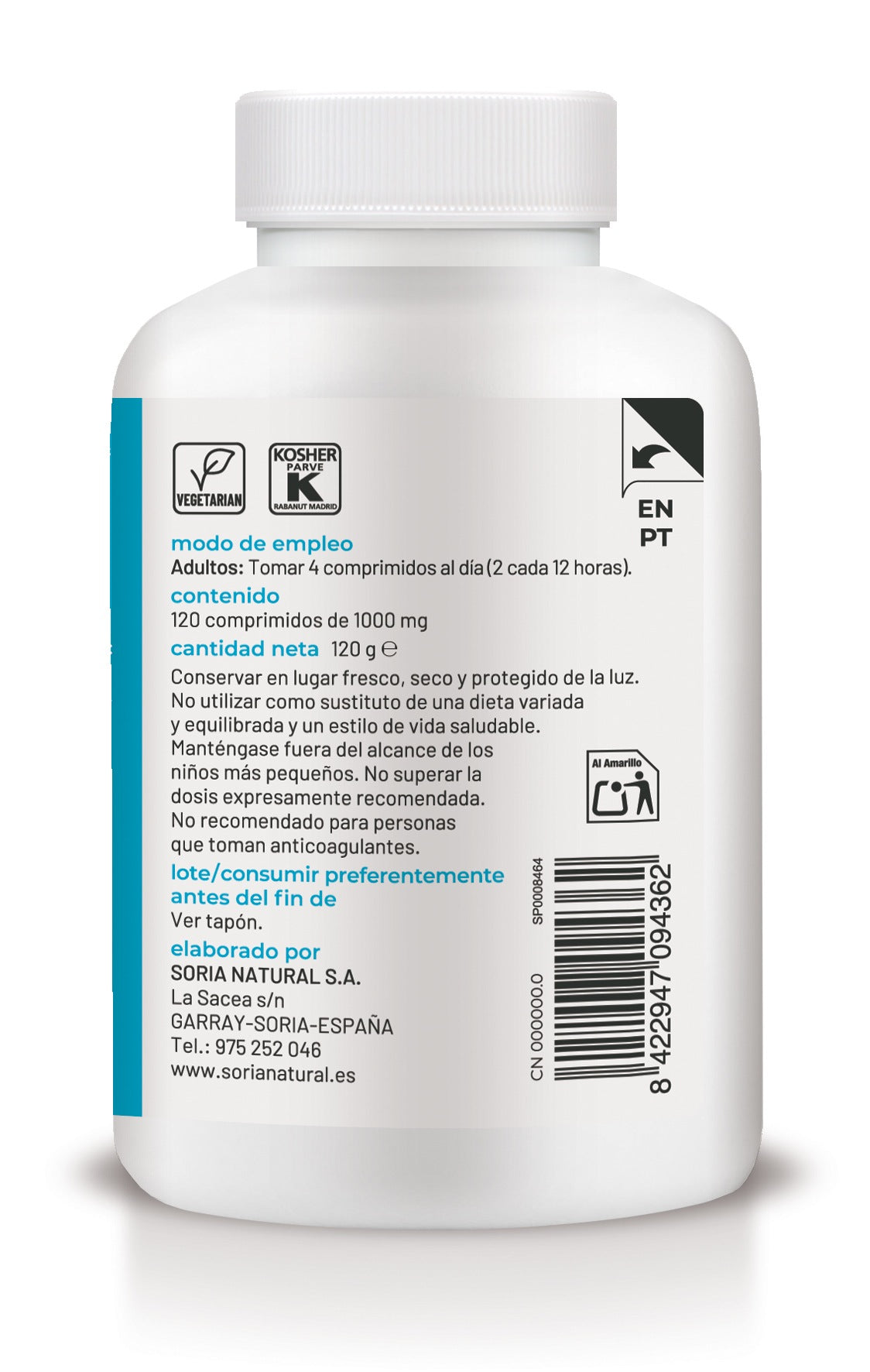 Osteosor · Soria Natural · 120 comprimidos