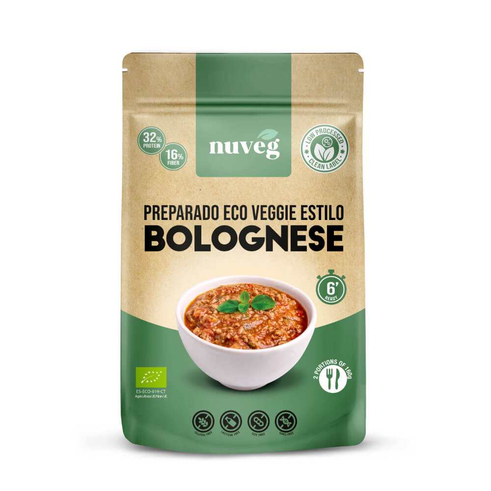 Boloñesa Vegana Eco · Nuveg · 70 gramos