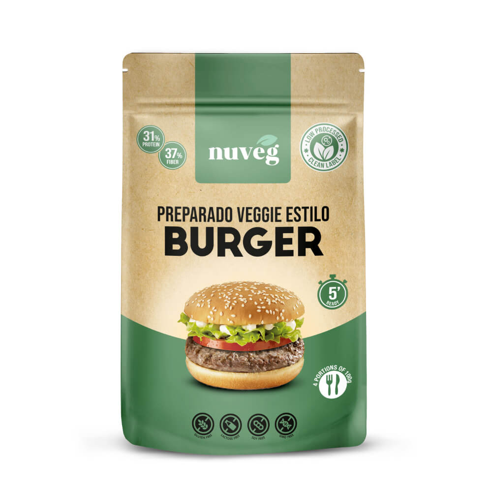 Veggie Burger Eco · Nuveg · 135 gramos