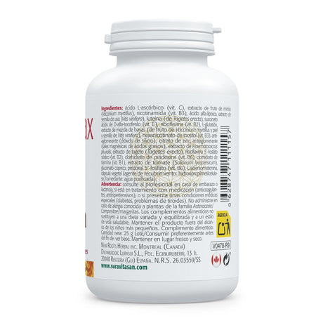 Visionamax · Sura Vitasan — 21 ingredientes tabla nutricional
