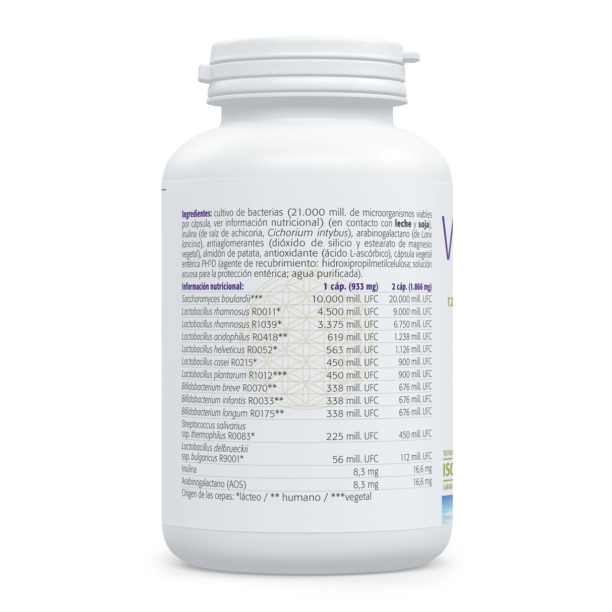 VitalBiota-DR · Sura Vitasan — S. boulardii y Lactobacillus