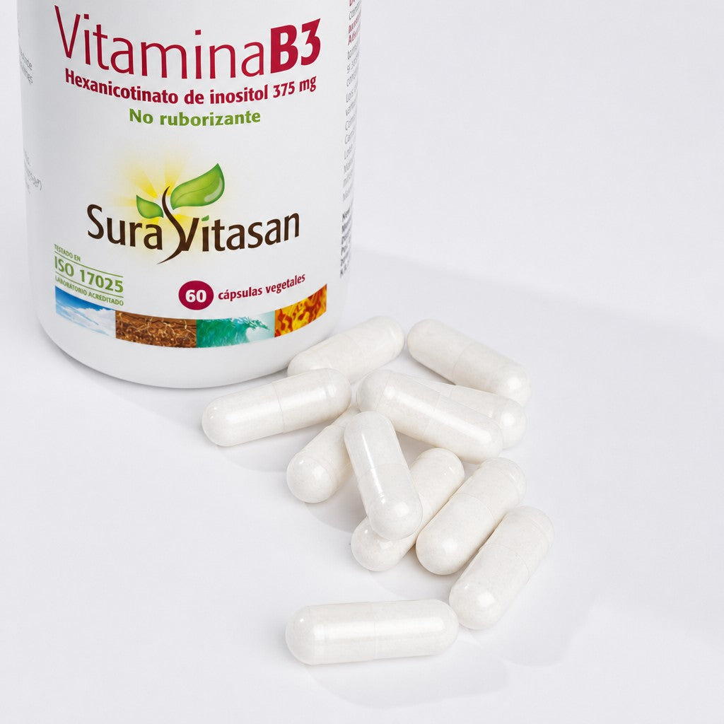 Vitamina B3 No Ruborizante · Sura Vitasan — presentación