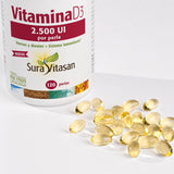 Vitamina D3 2.500 UI · Sura Vitasan — 60 perlas presentación