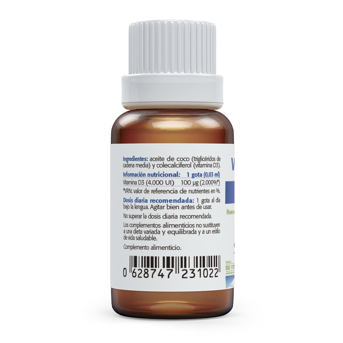 Vitamina D3 4.000 UI · Sura Vitasan — gotas MCT presentación