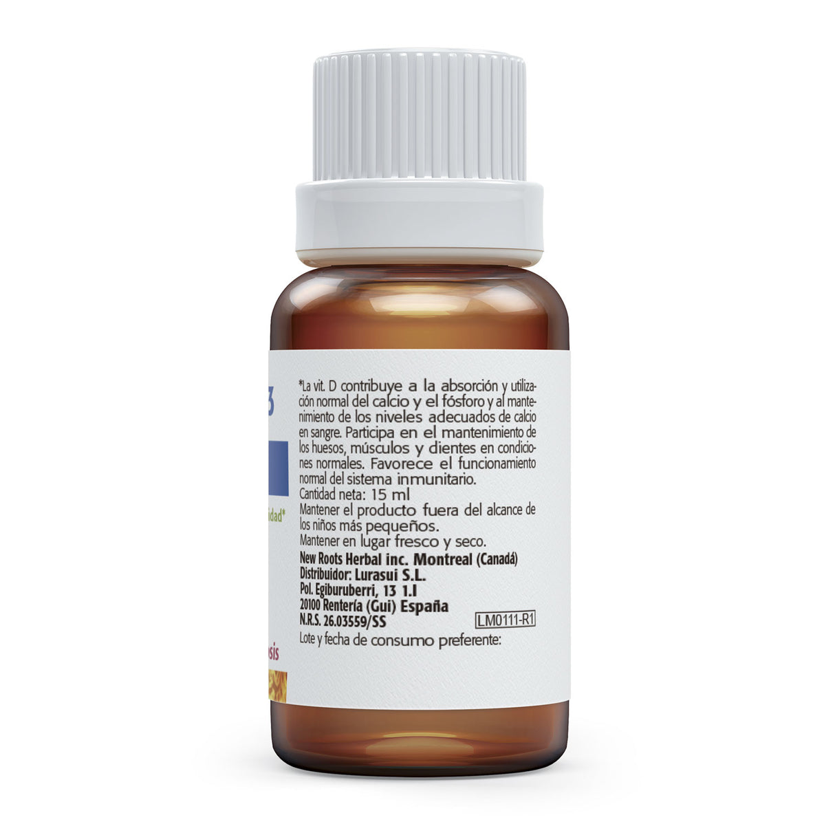 Vitamina D3 Líquida 1.000 UI · Sura Vitasan — 25 µg por gota tabla