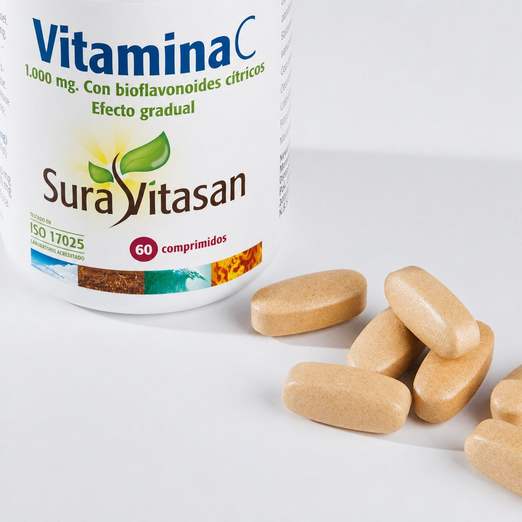 Vitamina C 1.000 mg Efecto Gradual · Sura Vitasan — presentación