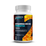 Vitamina D3+K2 · Synestia Biology · 120 perlas