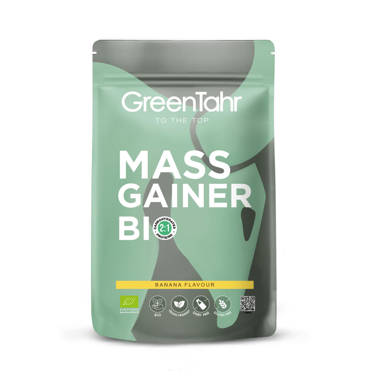 Mass Gainer 2:1 Eco Sabor Banana · Green Tahr · 1,2 kg