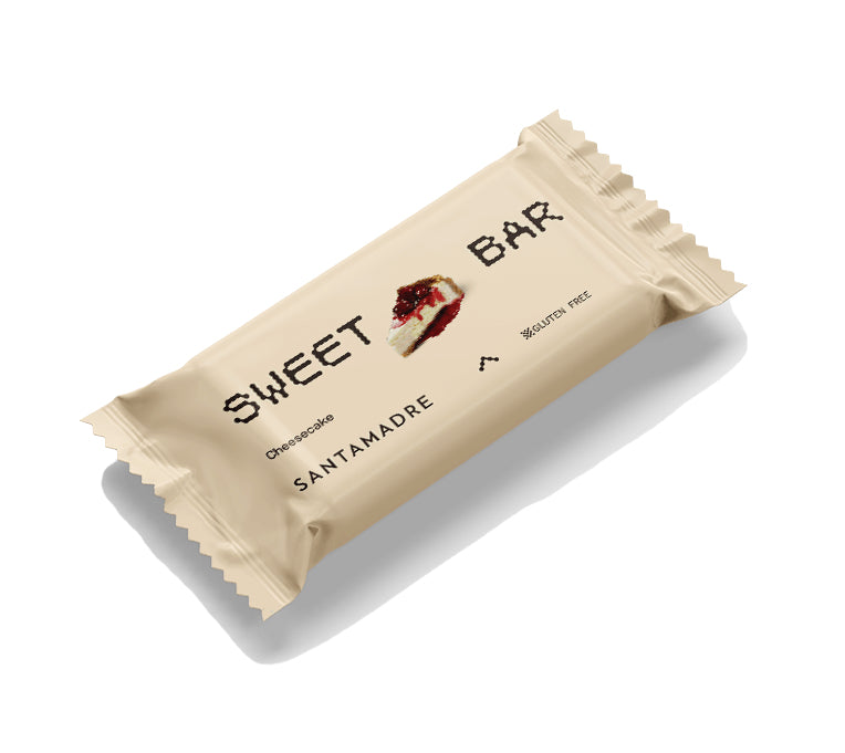 Barrita Energética Sweet Bar: Sabor Cheesecake · Santa Madre · 60 gramos