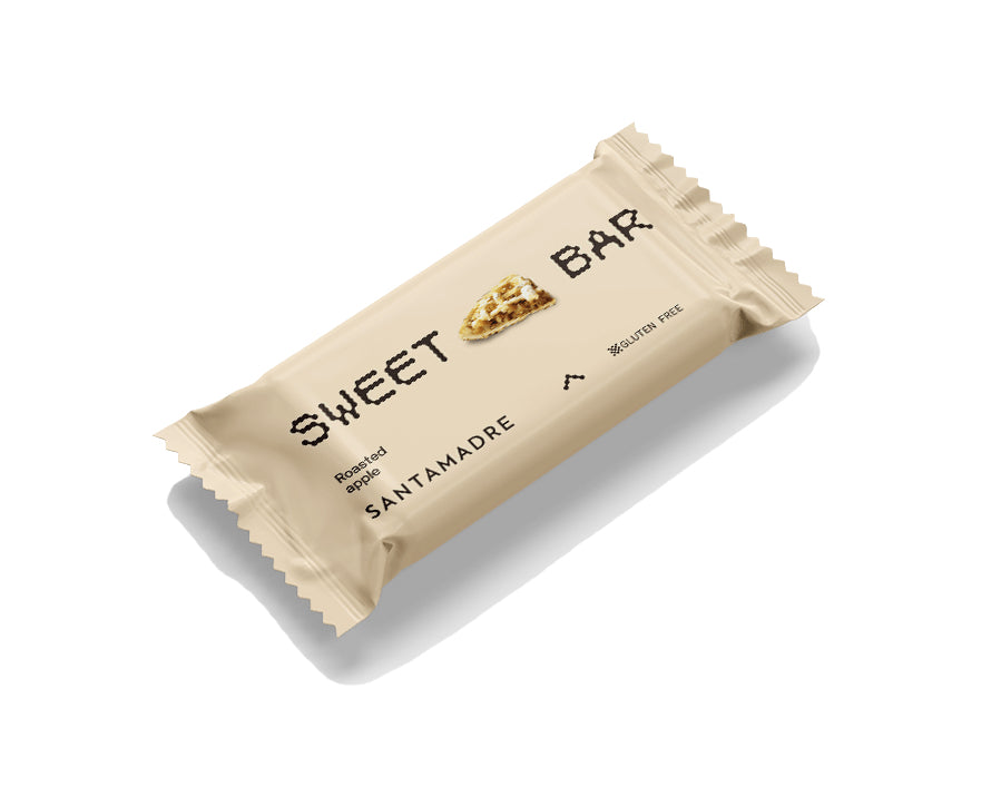 Barrita Energética Sweet Bar: Sabor Manzana Asada · Santa Madre · 60 gramos