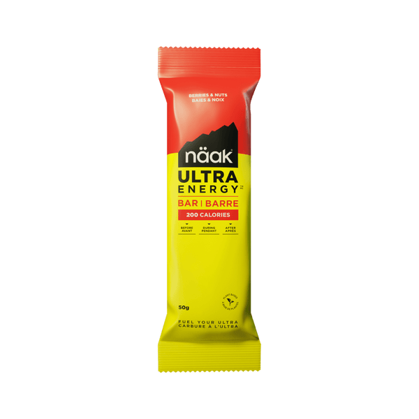 Barrita Ultra Energy Bayas y Nueces · Naak · 50 gramos