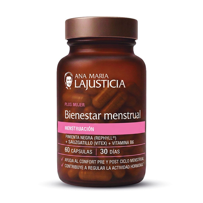 Bienestar Menstrual · Ana Maria LaJusticia · 60 cápsulas