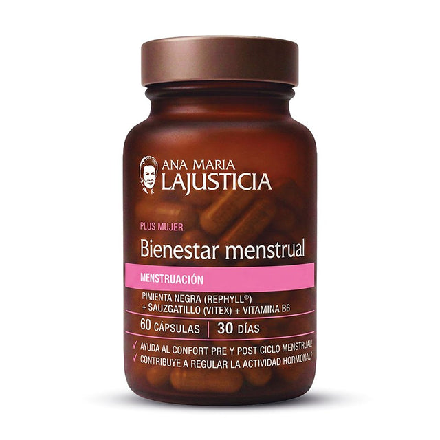 Bienestar Menstrual · Ana Maria LaJusticia · 60 cápsulas