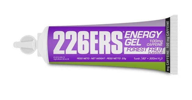 Gel Energético + CAFF Bio: Sabor Frutos del Bosque · 226ERS · 25 gramos
