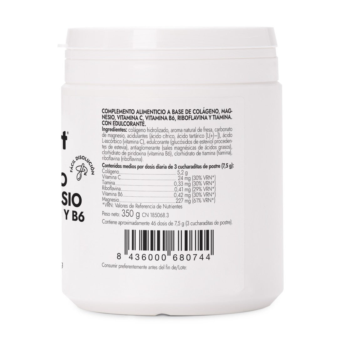 Colágeno con Magnesio + Vitamina C Fresa AMLSport · Ana Maria LaJusticia · 350 gramos
