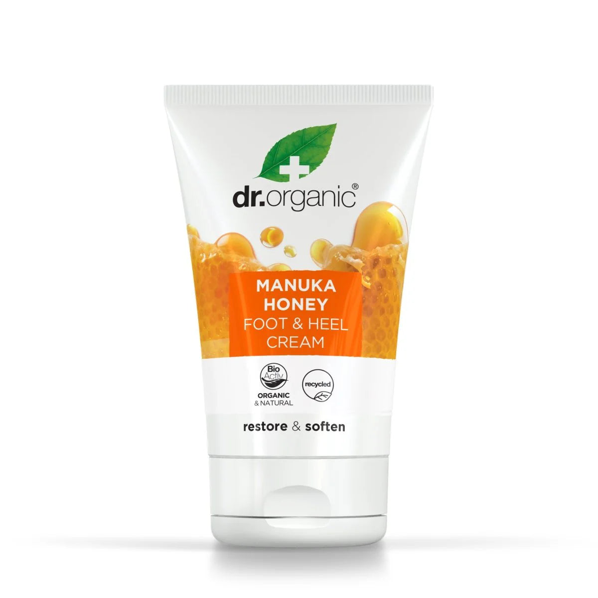 Crema para Pies y Talones Miel de Manuka · Dr Organic · 125 ml