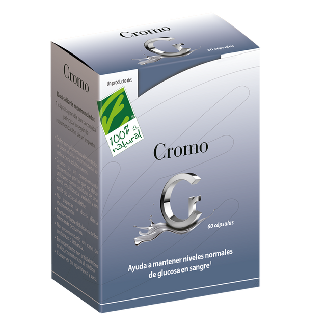 Cromo · 100% Natural · 60 cápsulas