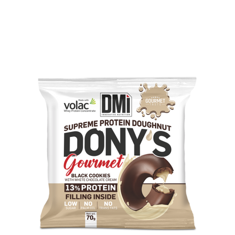 Dony's Black Cookies + Chocolate Blanco · DMI Nutrition · 70 gramos