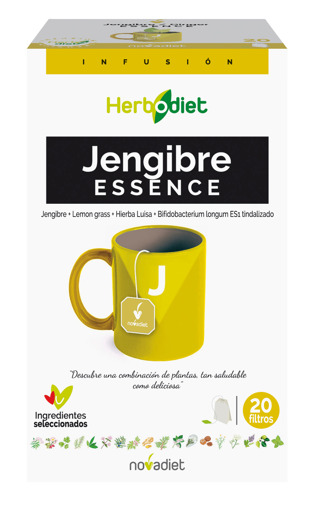 Herbodiet Jengibre Essence · Nova Diet · 20 filtros