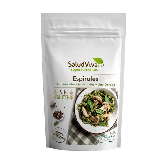 Espirales de Guisantes Germinados y Lino Dorado Salud Viva 250g