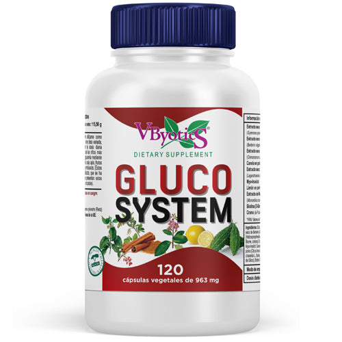 Gluco System · VByotics · 120 cápsulas
