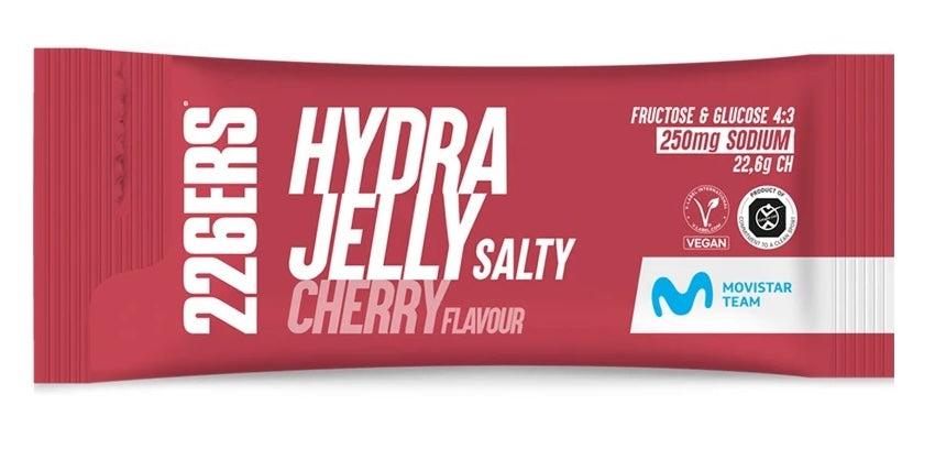 Gel Energético HydraJelly: Sabor Cereza · 226ERS · 40 gramos