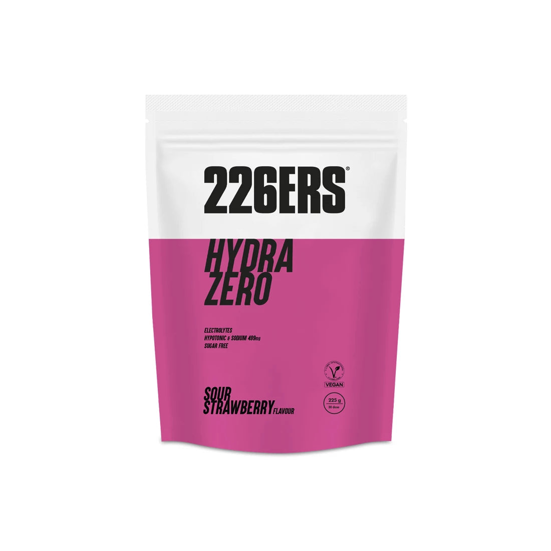 HydraZero - Bebida Hipotónica: Sabor Fresa · 226ERS · 225 gramos