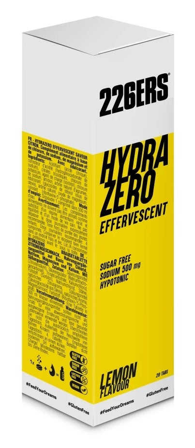 HydraZero Effervescent: Sabor Limón · 226ERS · 20 tabletas