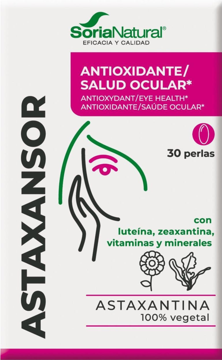 Astaxansor · Soria Natural · 30 perlas