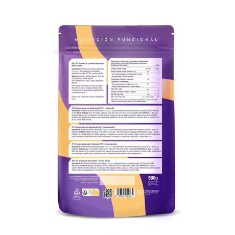 Proteína De Levadura Nutricional 77% Vainilla · Energy Feelings · 500 gramos