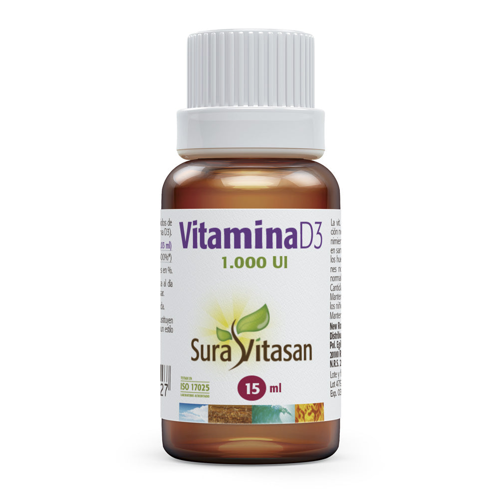 Vitamina D3 Líquida 1.000 UI · Sura Vitasan · 15 ml