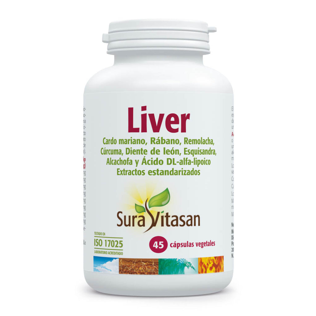Liver · Sura Vitasan · 45 cápsulas