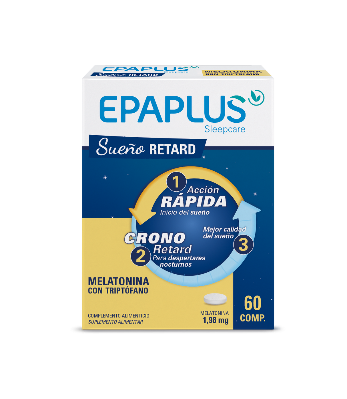 Sleepcare Melatonina Retard · Epaplus · 60 comprimidos