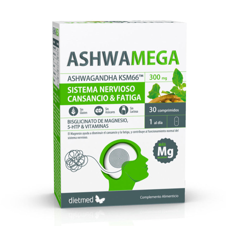 AshwaMega · DietMed · 30 comprimidos