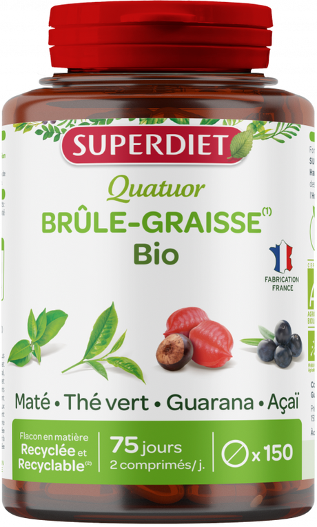 Cuarteto Guaraná Quemagrasa BIO · Superdiet · 150 comprimidos