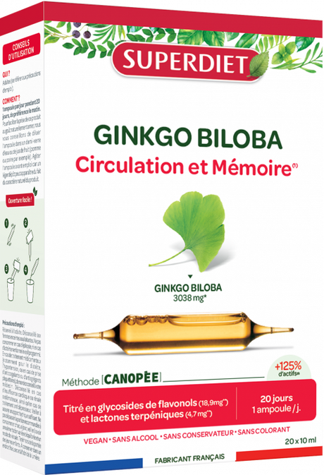 Ginkgofit BIO · Superdiet · 20 ampollas