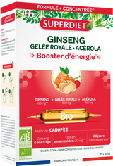 Ginseng Jalea Real BIO · Superdiet · 20 ampollas